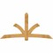Ekena Millwork Davenport Rough Sawn Timber Gable Bracket, Western Red Cedar, 96"W x 48"H x 6"D x 6"F, 12/12 Pitch GBW096X48X0606DAV00RWR - alternate 1